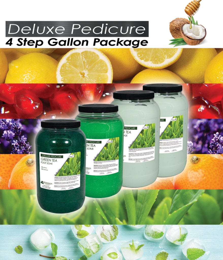 Deluxe Pedicure Package 4 Step Pedicure DeEnterprises