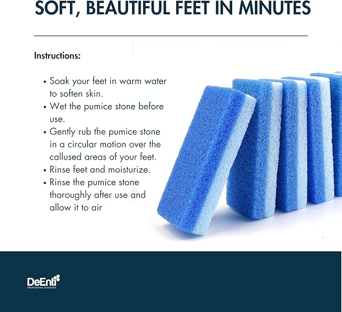 Pumice Stone Instructions - Soft Feet