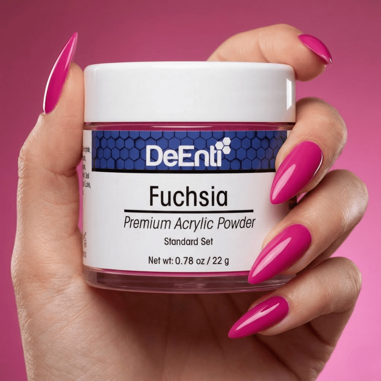 Fuchsia Acrylic Powder - 0.78 oz - Image 3