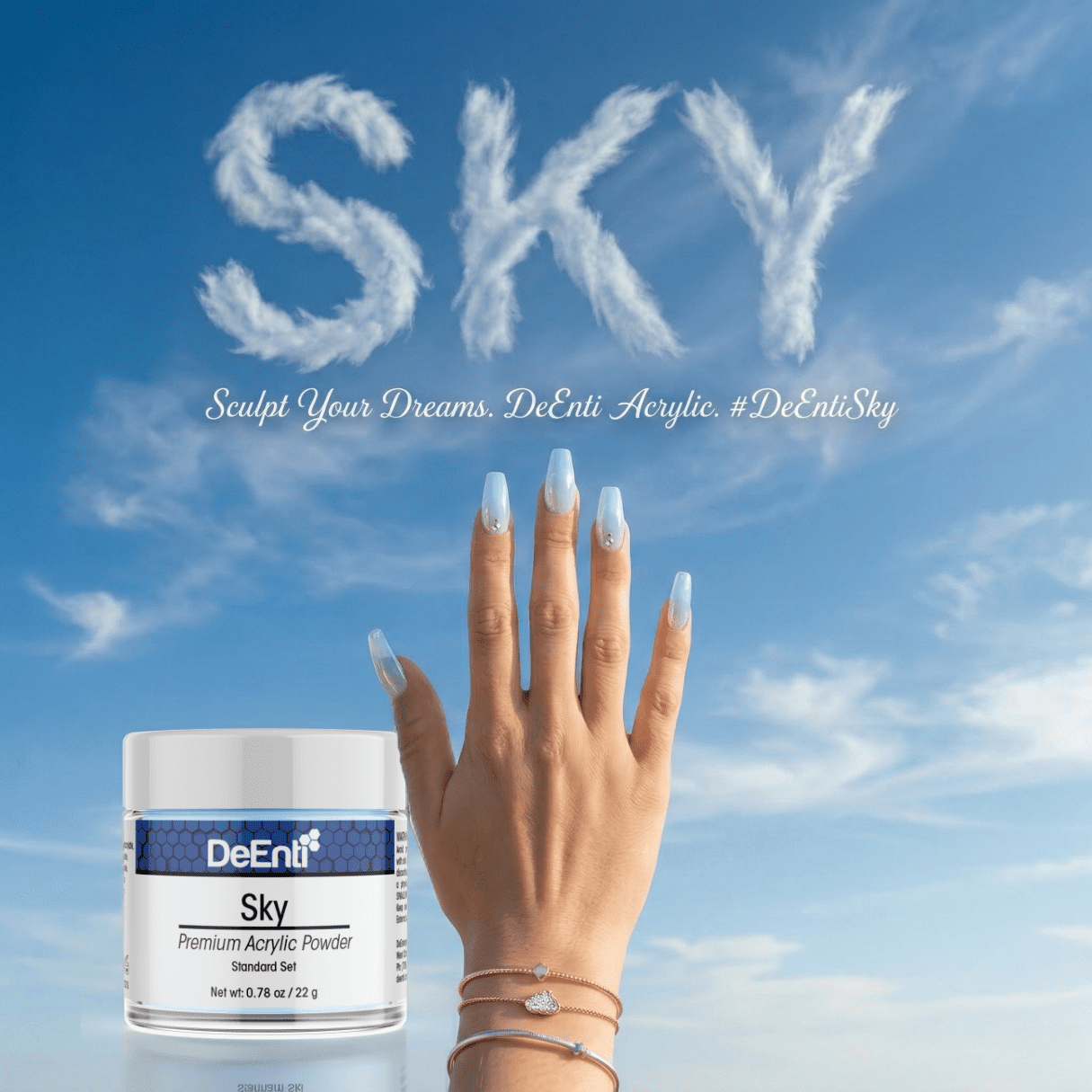 Sky Acrylic Powder - 0.78 oz - Image 2
