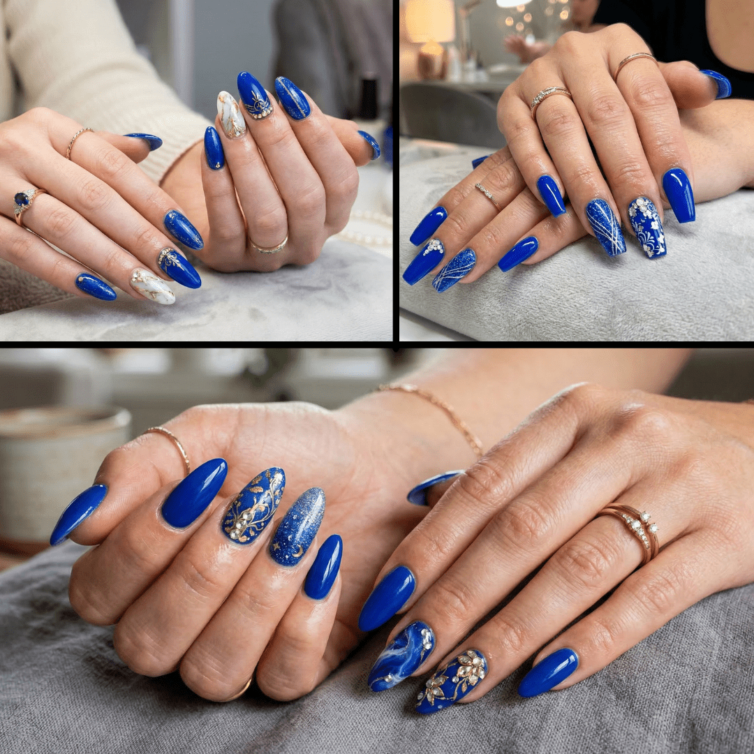 Royal Blue Acrylic Powder - 0.78 oz - Image 7