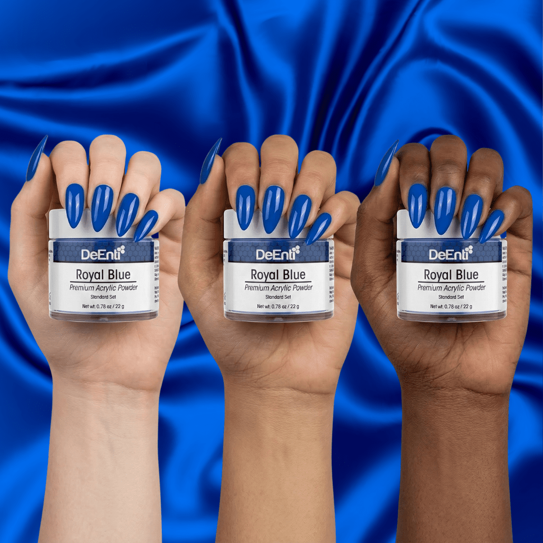 Royal Blue Acrylic Powder - 0.78 oz - Image 6