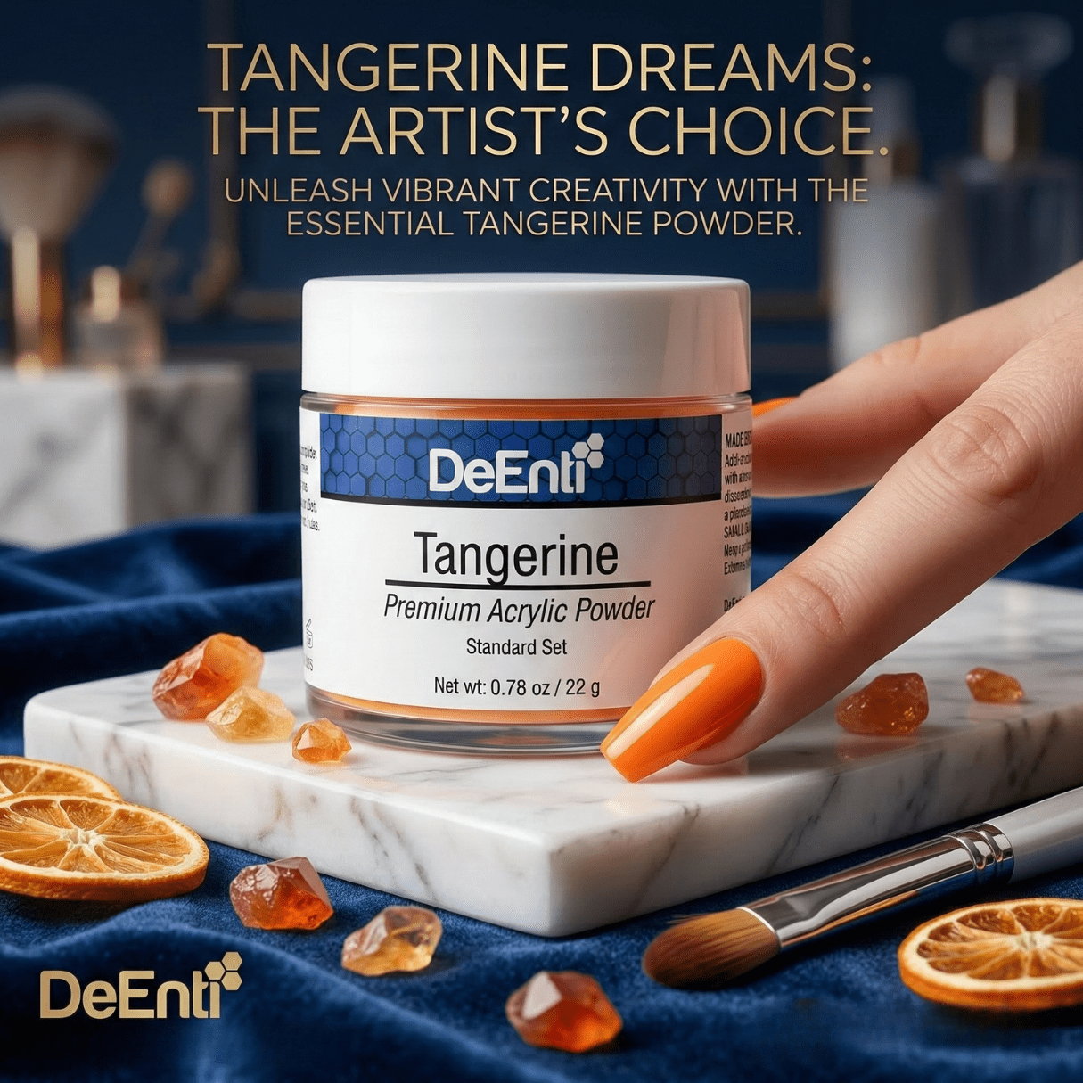 Tangerine Acrylic Powder - 0.78 oz - Image 2