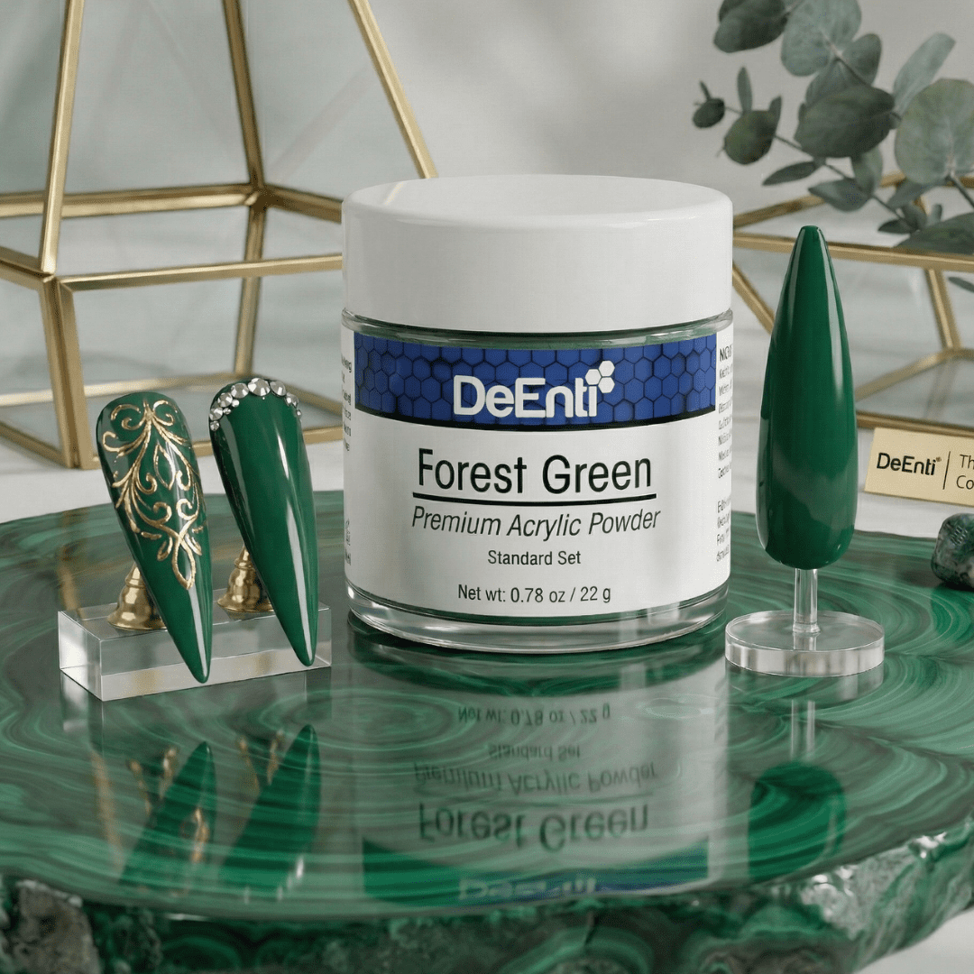 Forest Green Acrylic Powder - 0.78 oz - Image 5