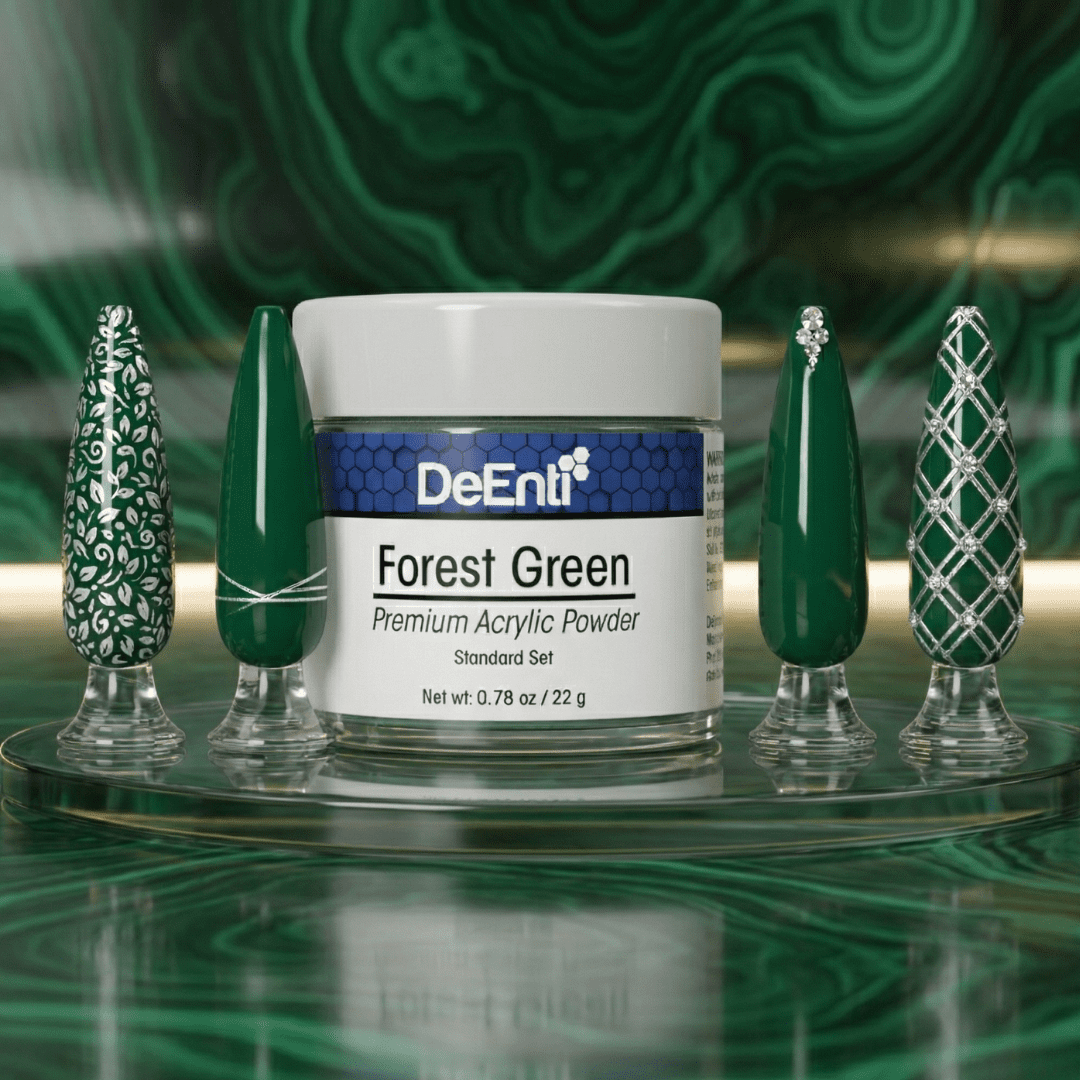 Forest Green Acrylic Powder - 0.78 oz - Image 6
