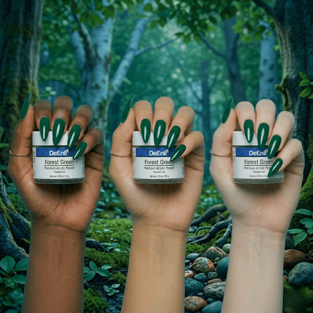 Forest Green Acrylic Powder - 0.78 oz - Image 2
