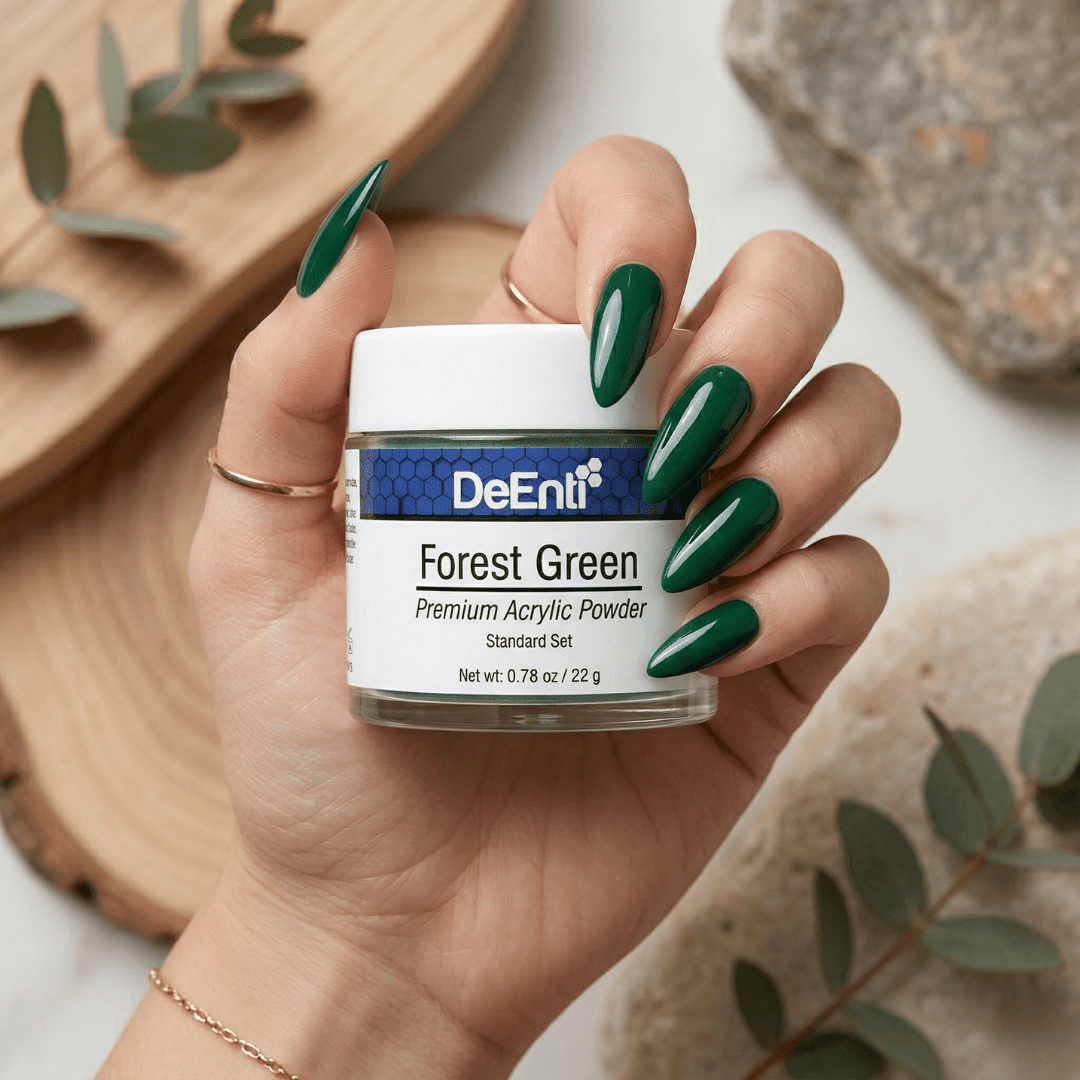 Forest Green Acrylic Powder - 0.78 oz - Image 4