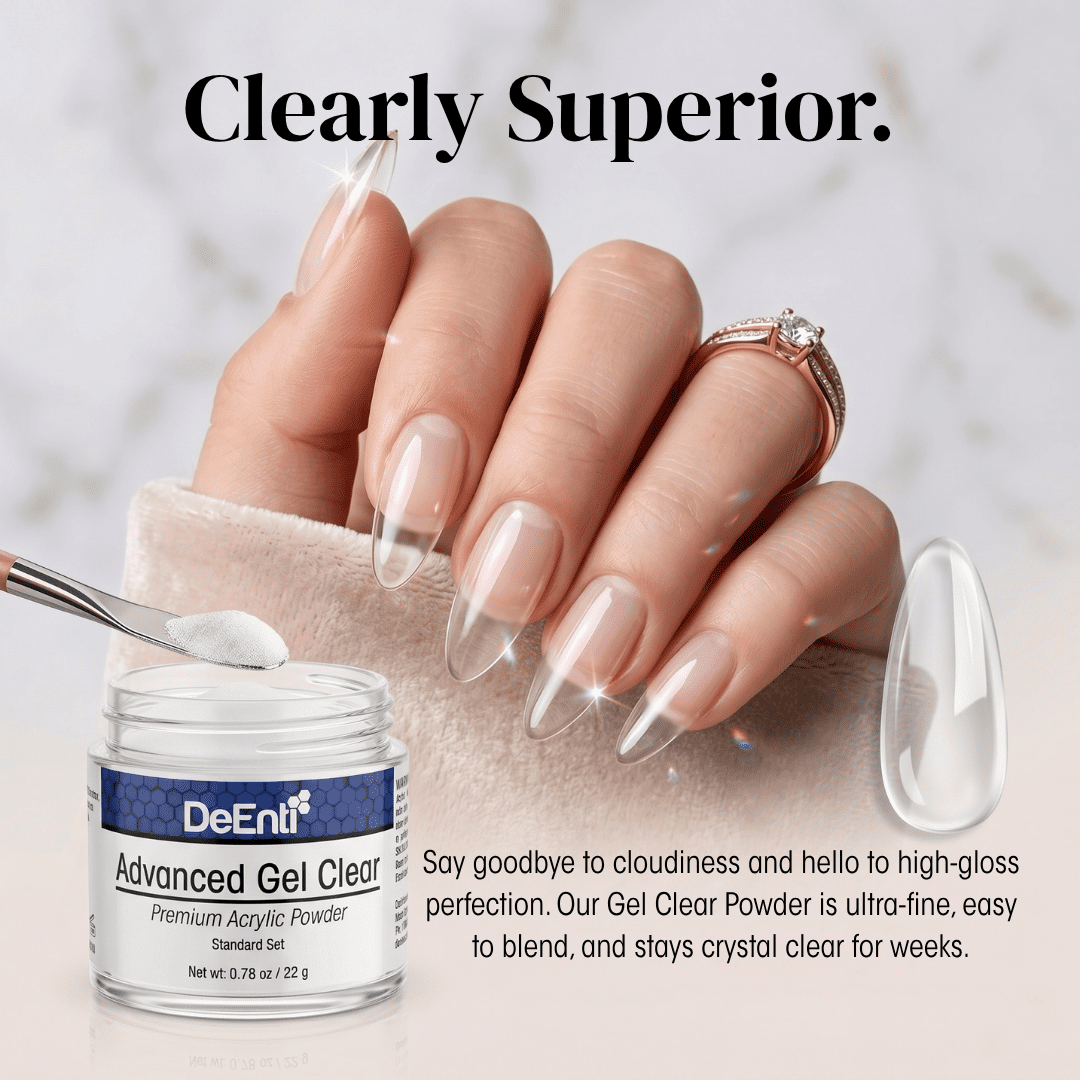 Gel Clear Acrylic Powder - 4 oz - Image 2