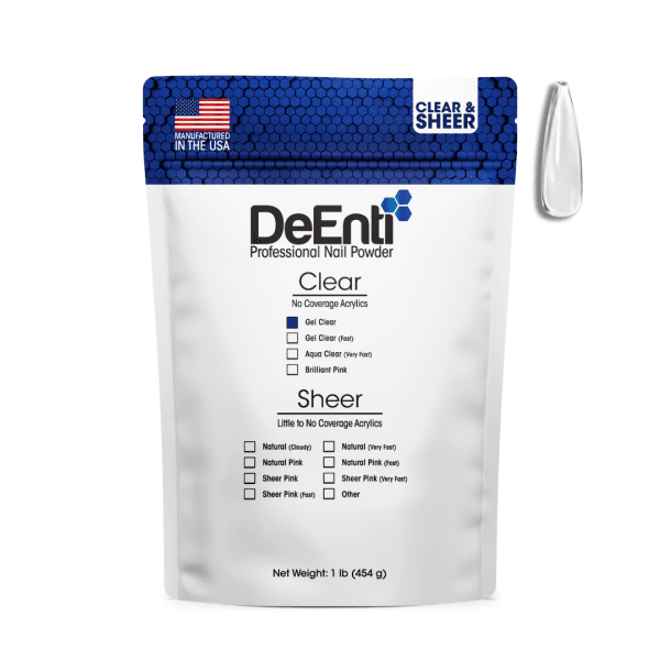 Gel Clear Acrylic Powder - LBS