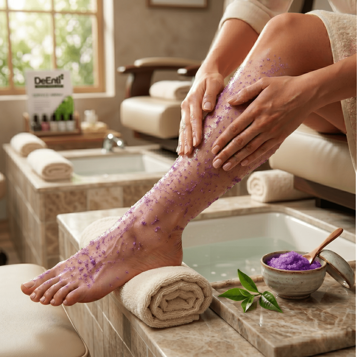 Dyreskinn ブランドジュリエシープススキン　パープル Lavender Deluxe 4 Step Pedicure - 1 Gallon | Wholesale Pricing