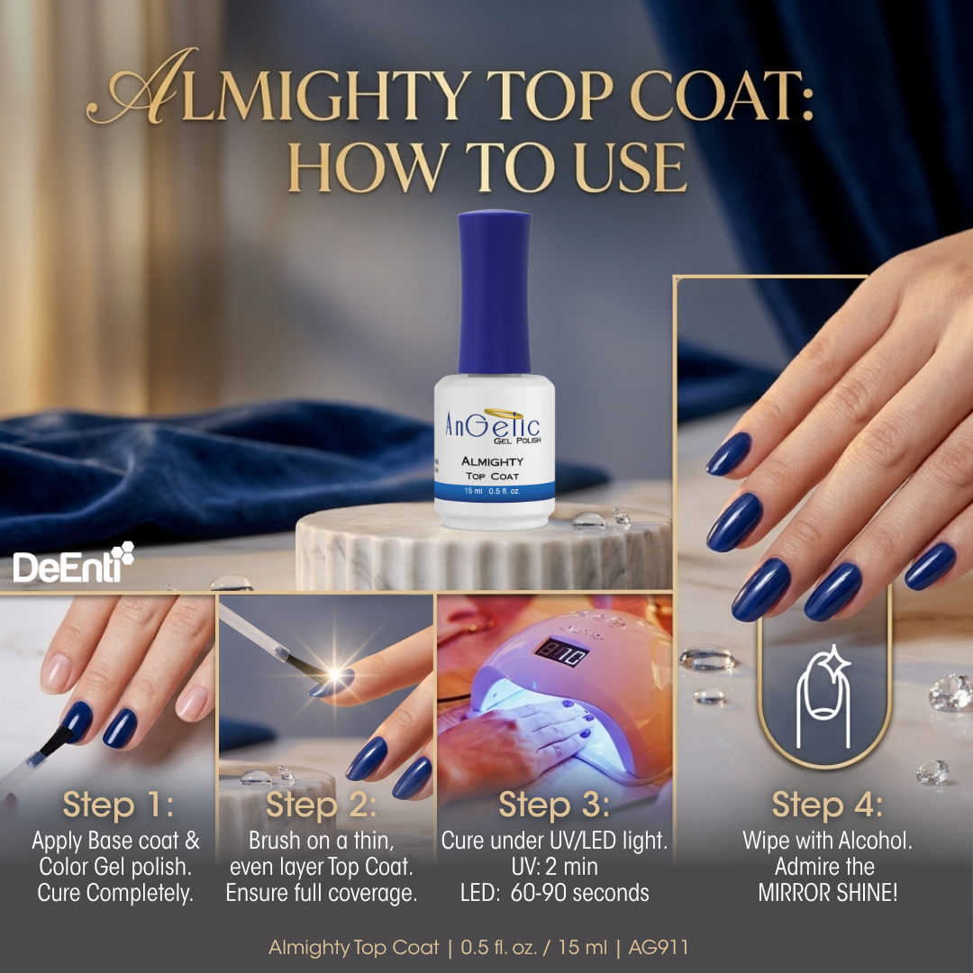 Almighty Gel Polish Top Coat - 0.5 fl. oz - Image 4