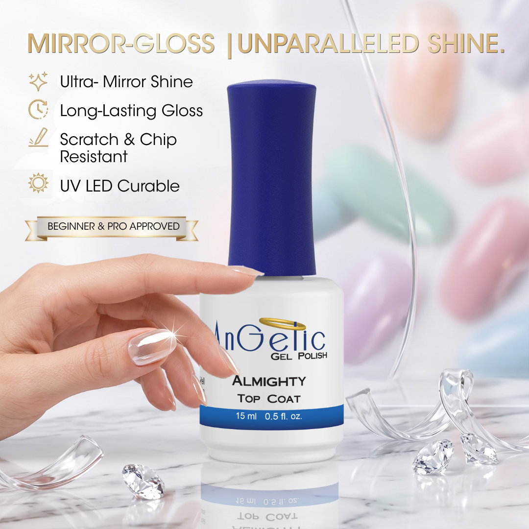 Almighty Gel Polish Top Coat - 0.5 fl. oz - Image 3