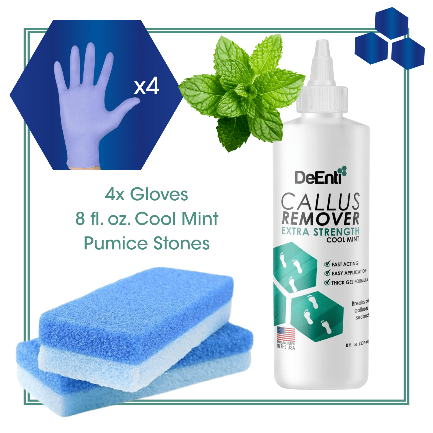 Cool Mint Callus Remover Gel - Pumice Kit - Image 2