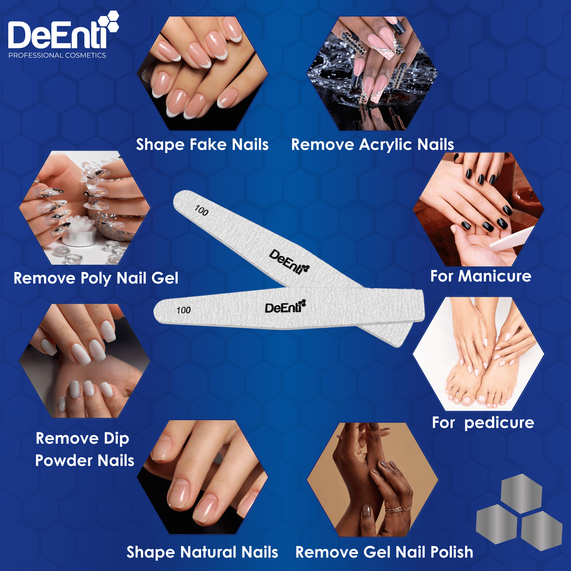 Premium Nail File - 100/180 Grit - 25 Pack - Image 6