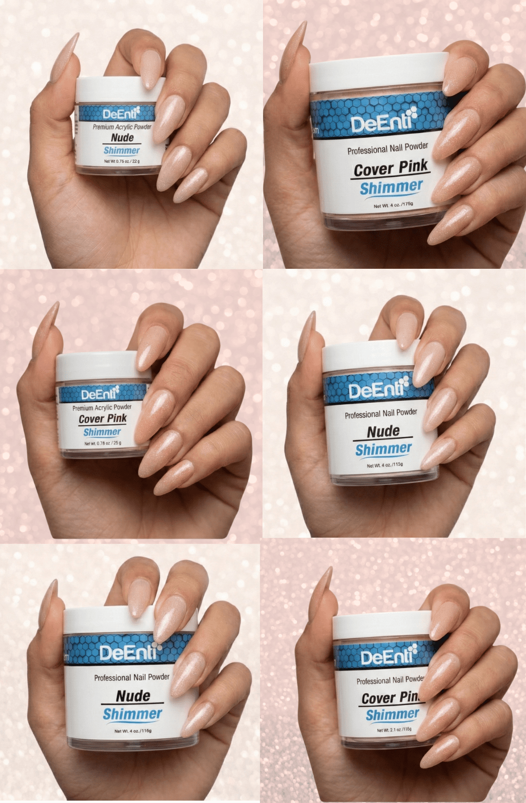 Cover Pink Shimmer Acrylic Powder - 2.1 oz - Image 4