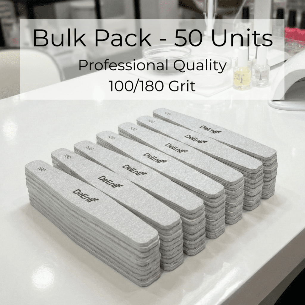 Premium Nail File - 100/180 Grit - 50 Pack | Pedicure Supplies