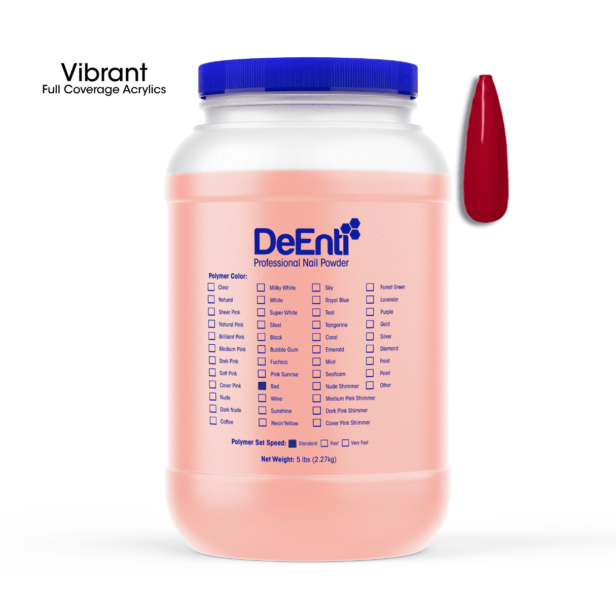 Red Acrylic Powder - LBS - Image 3