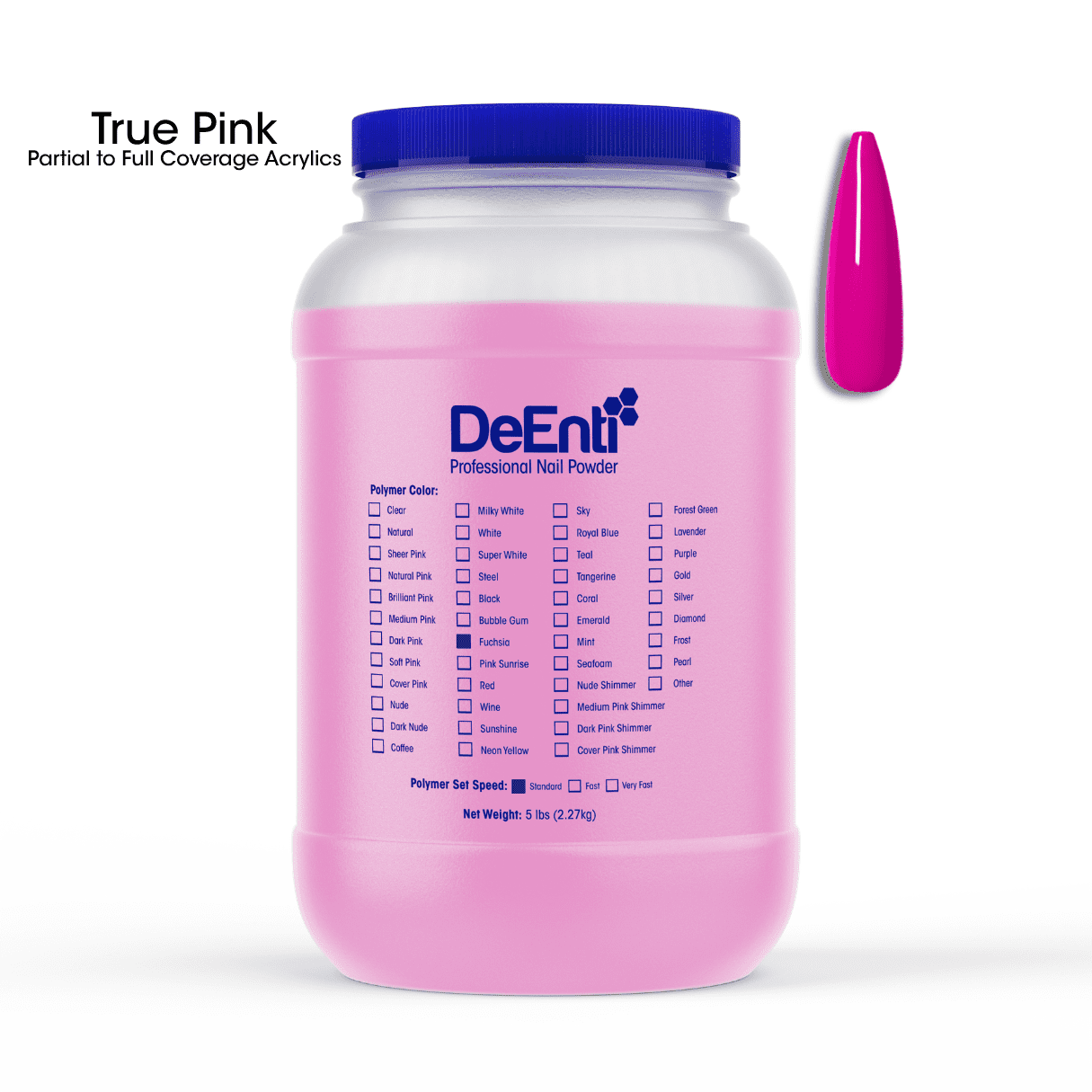 Fuchsia Acrylic Powder - LBS - Image 3