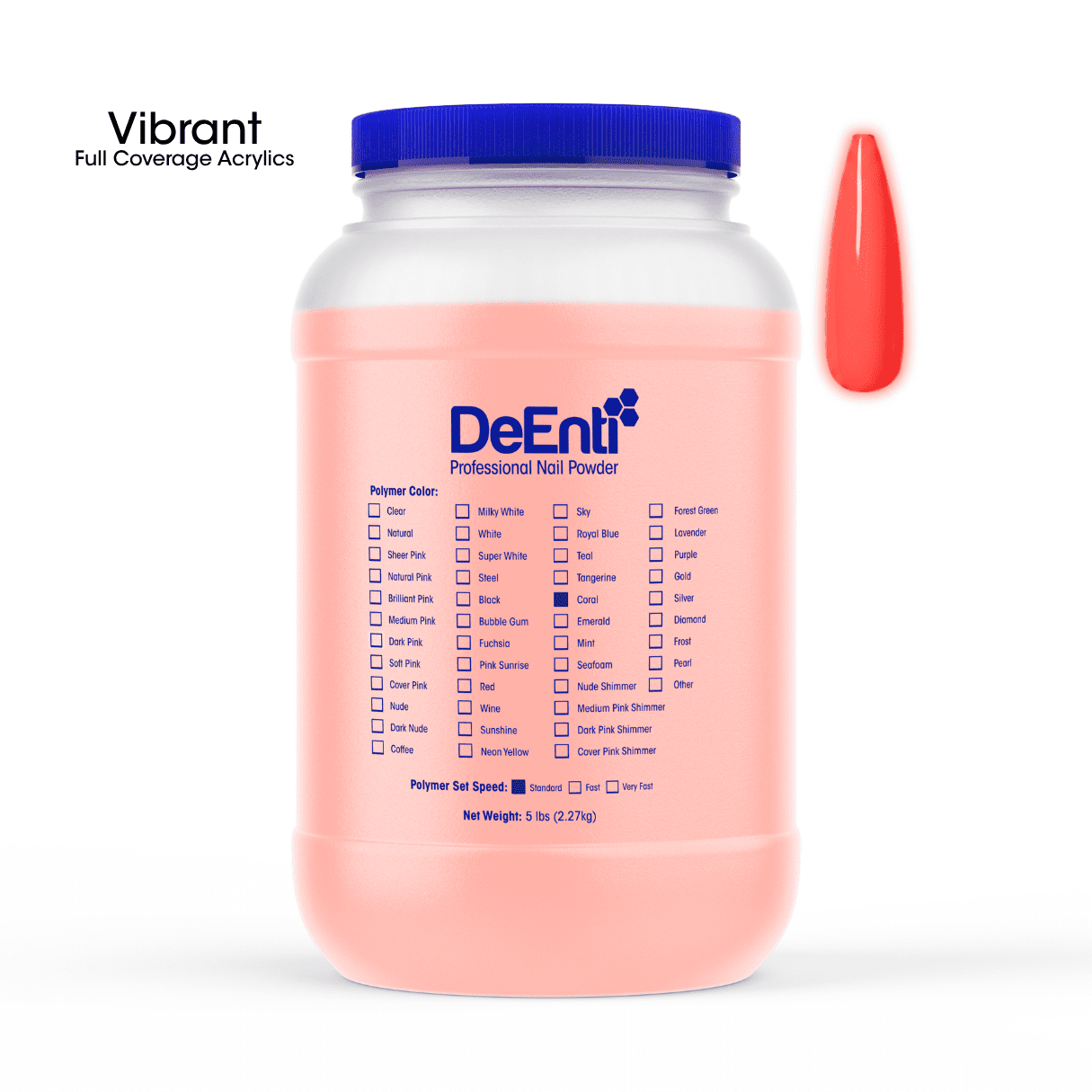 Coral Acrylic Powder - LBS - Image 3