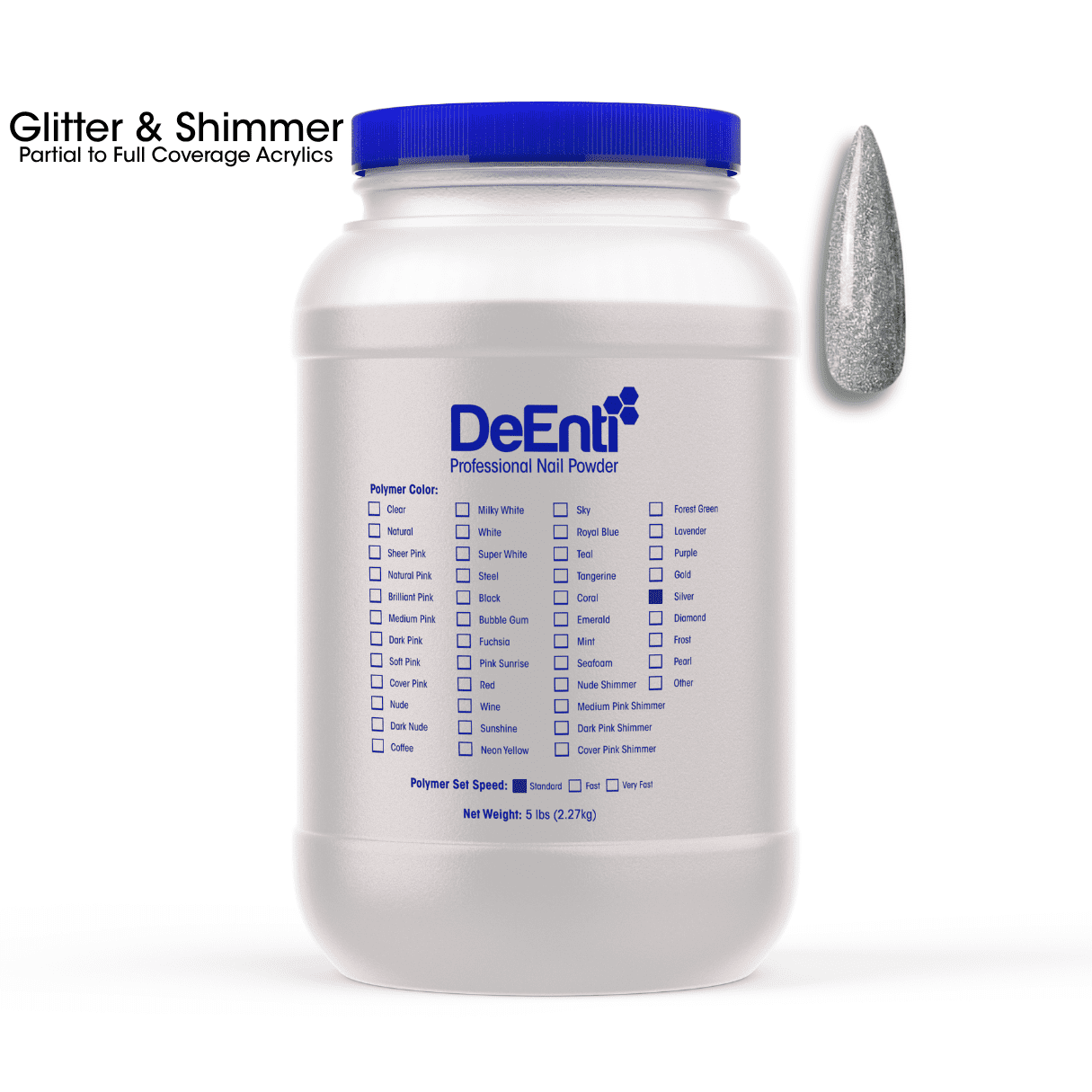 Silver Acrylic Powder - LBS - Image 3