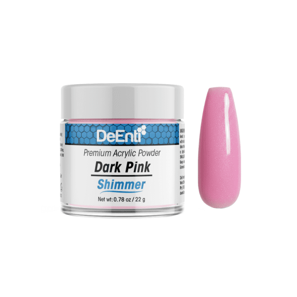 Dark Pink Shimmer Acrylic Powder - 0.78 oz
