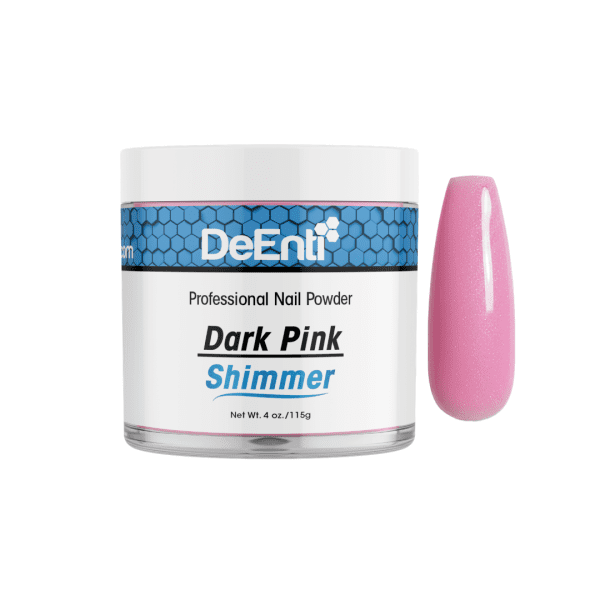Dark Pink Shimmer Acrylic Powder - 4 oz