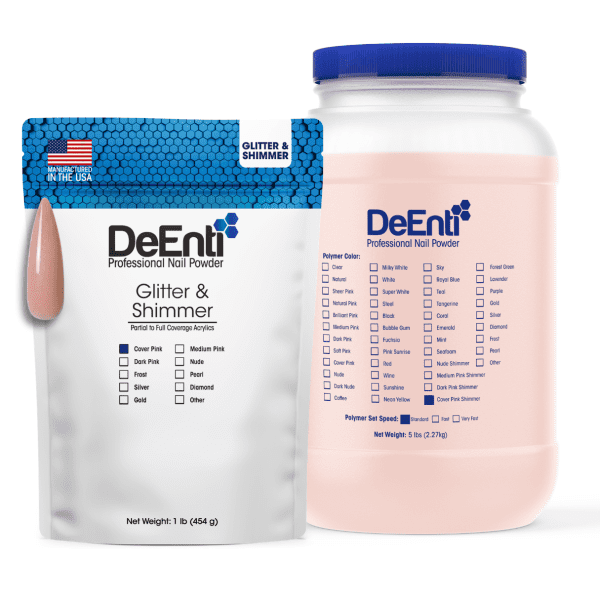 Cover Pink Shimmer Acrylic Powder - LBS