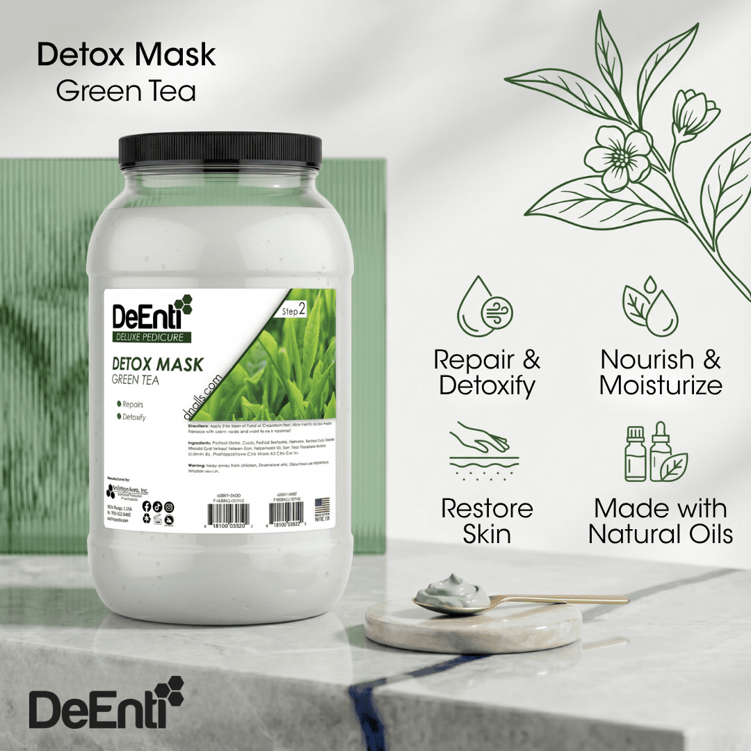 Green Tea Detox Mask - 1 Gallon | Wholesale Pricing | DeEnterprises