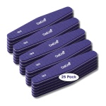Premium Nail File Buffer - 100/180 Grit - 25 Pack