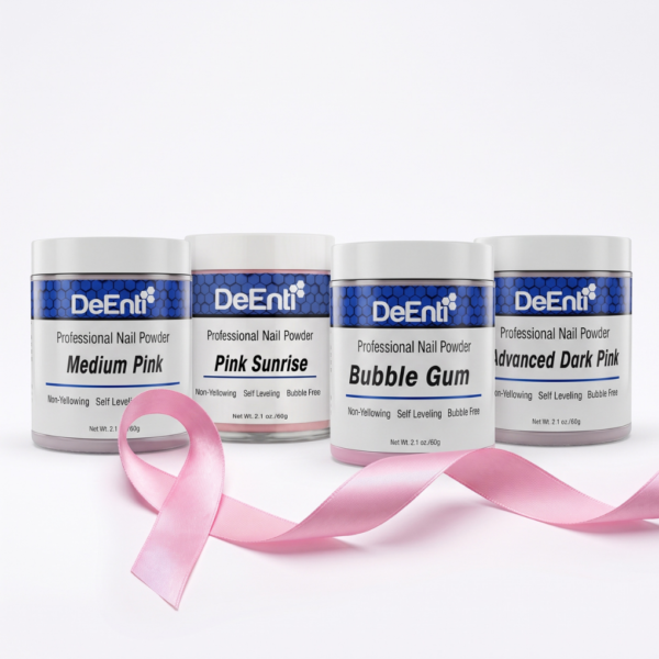 "Pink with a Purpose" Breast Cancer Awareness Acrylic Powder 4-Pack Bundle - 2.1 oz