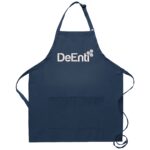 DeEnti Professional Nail Tech Adjustable Bib Apron - Blue Print (Navy)